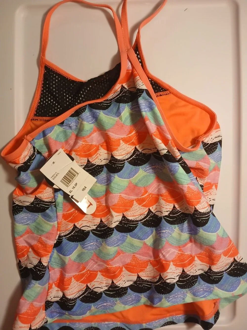 Zero X Posur Girls Pink XL Swim Suit Top New